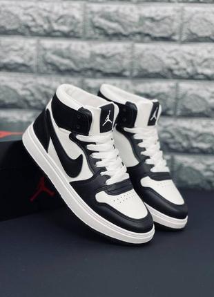 Кросівки чоловічі jordan retro 1, чорно-білі кросівки джордан