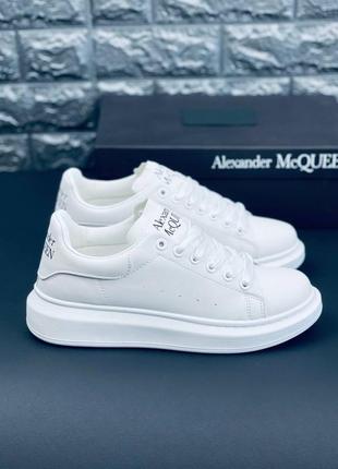 Кросівки жіночі alexander mcqueen, стильні білі зручні крос