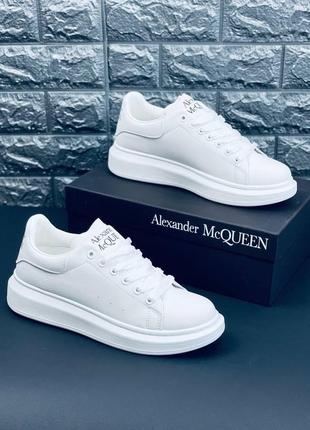 Кросівки жіночі alexander mcqueen, стильні білі зручні крос3 фото