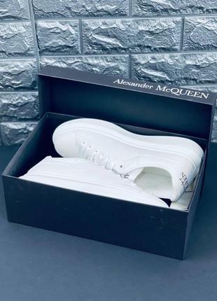 Кросівки жіночі alexander mcqueen, стильні білі зручні крос8 фото