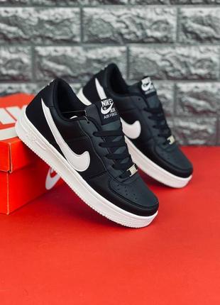 Кросівки nike af 1 чоловічі, чорні зручні універсальні кроси