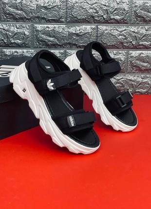 Босоніжки жіночі adidas, спортивні сандалі адідас на липучках