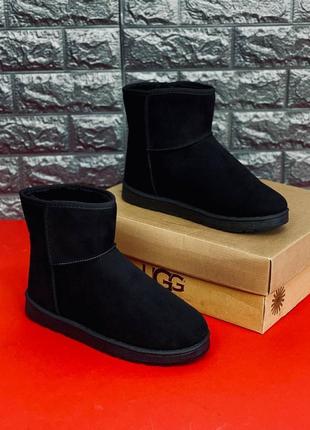 Уги чоловічі ugg australia, зимові чорні зручні уги 36-453 фото