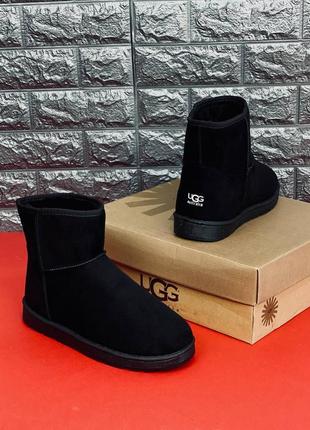 Уги чоловічі ugg australia, зимові чорні зручні уги 36-457 фото