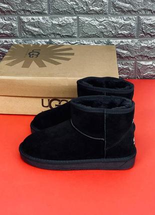 Уги ugg australia чоловічі, уги з натуральної шкіри на хутрі6 фото