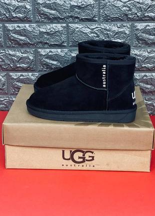 Уги чоловічі ugg australia, зимові шкіряні хутряні уги 36-457 фото