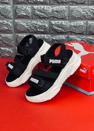 Сандалі жіночі puma, стильні босоніжки на липучках пума