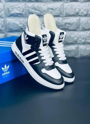 Кросівки жіночі adidas originals forum mid, кроси адідас зима1 фото