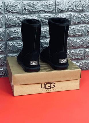 Ugg australia уги чоловічі, зимові чорні шкіряні уги 36-451 фото