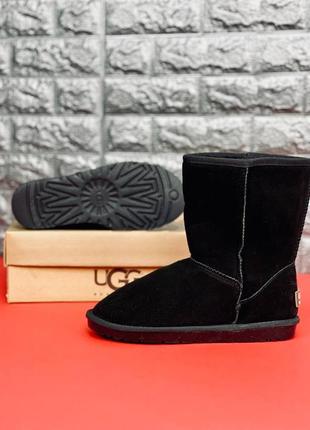 Ugg australia уги чоловічі, зимові чорні шкіряні уги 36-453 фото