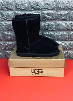 Ugg australia уги чоловічі, зимові чорні шкіряні уги 36-457 фото