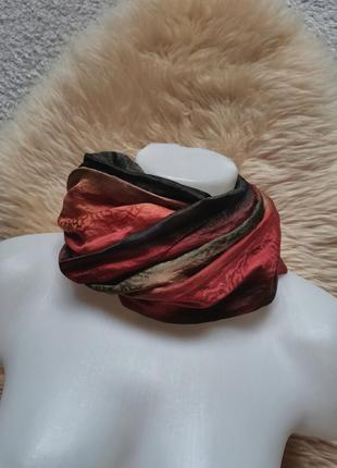 Повязка шелк винтаж шёлковая повязка на голову на шею10 фото