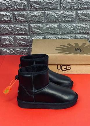 Уги ugg australia чоловічі, чорні якісні зимові уги 35-459 фото