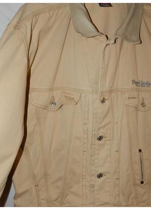 Оверсайзна куртка з коміром зі шкіри diesel. made in italy4 фото