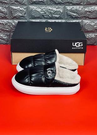 Капці жіночі ugg australia, зручні м'які шкіряні капці угг4 фото