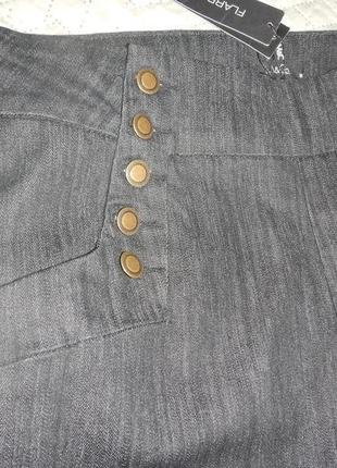 Трендовые джинсы палаццо с высокой посадкой m&amp;co p.185 фото
