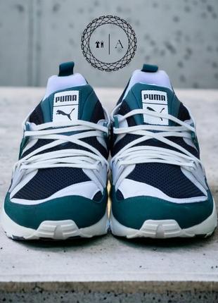 Puma blaze of glory prm 387575-02 green/black мужские кроссовки3 фото