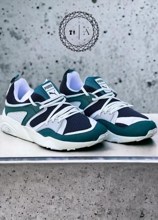 Puma blaze of glory prm 387575-02 green/black мужские кроссовки