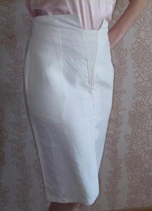 Винтажная льняная юбка - карандаш меди jinabe (франзия) 100% лён9 фото