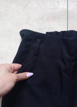 Брендовые черные штаны бойфренды с высокой талией h&m, 36 pазмер.3 фото