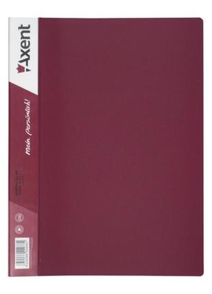 Папка з файлами axent 30 sheet protectors, burgundy (1030-04-а)