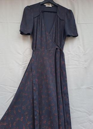 Sessun 🖤🖤 paris преміум бренд сукня міді на запах плаття франція sezane sandro maje sessun