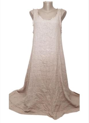 Ультрамодное длинное платье wendykei италия 100% лен