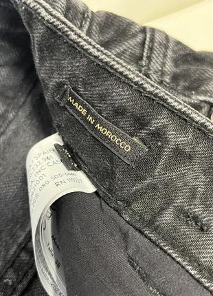 Черные клешевые джинсы5 фото