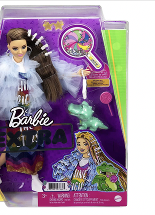 Barbie #9 mattel барби экстра №9 мерцающий образ кукла лялька1 фото