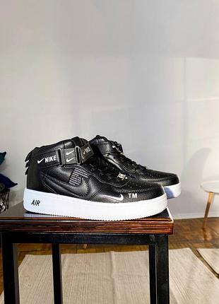 Кросівки nike air forse tm high - black/white