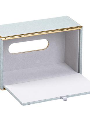 Салфетница на стол прямоугольная • подставка для салфеток мятный3 фото