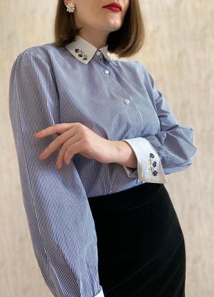 Винтажная блуза с вышивкой