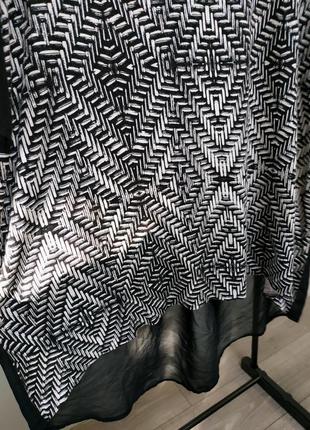 Комбинированная блуза с удлиненной спинкой черная george3 фото
