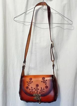 Кожаная сумка женская.2 фото