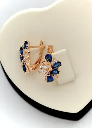 Серьги xuping m&l (медицинское золото)