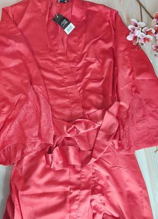 Сатиновый халат кимоно2 фото