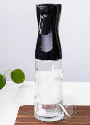 Розпилювач для оливкової олії та оцту чорний скляний, 200 мл3 фото