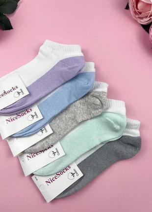 Жіночі бавовняні короткі шкарпетки, 36-40р., nicesocks5 фото