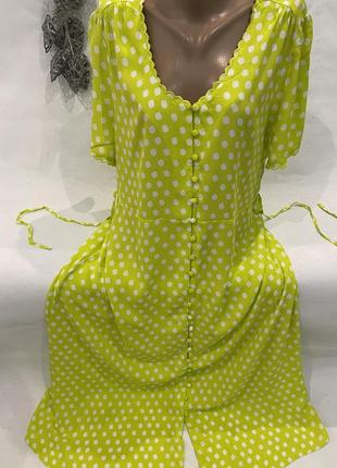 Шикарне легке плаття на ґудзиках