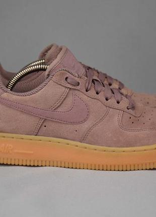 Nike air force 1 low smokey mauve кроссовки женские замшевые на платформе оригинал 37-38 г./24 см