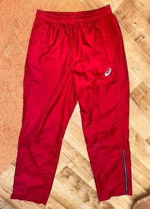 Легкие спортивные штаны  плащевка asics Icon р. м
