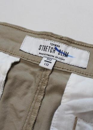 Базовые повседневные slim fit (зауженные) чиносы чино брюки от topman4 фото
