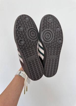 Жіночі кросівки адідас самба преміум зелено-коричневі / adidas samba x notitle adidas barricade 2015 clay block color sheet4 фото
