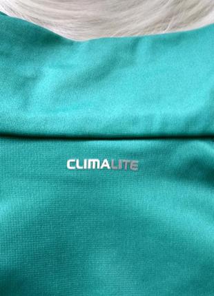 Спортивна кофта вітровка adidas climalite,бірюзового кольору,р. l,40-429 фото