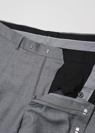 Классные зауженные (slim fit) ворсистые (фланелевые) шерстяные (59%) брюки от dressmann3 фото