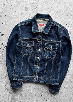 Levi’s rare vintage women’s 60s blue denim jacket pockets logo женская, винтажная джинсовка, джинсовая куртка