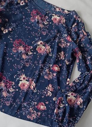 Оригінальна блузка в квіти чибо р.425 фото