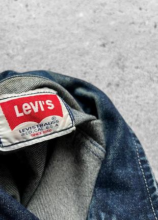 Levi’s rare vintage women’s 60s blue denim jacket pockets logo женская, винтажная джинсовка, джинсовая куртка8 фото