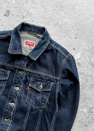 Levi’s rare vintage women’s 60s blue denim jacket pockets logo женская, винтажная джинсовка, джинсовая куртка2 фото