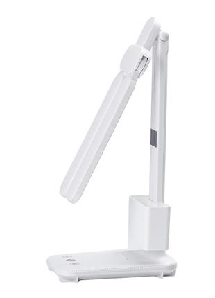 Лампа настольная светодиодная с сенсорным управлением с часами светильник аккумуляторный led складной4 фото